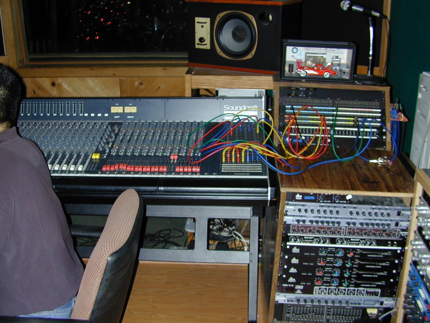 Dave Gehlihar at the console, Selah Recording